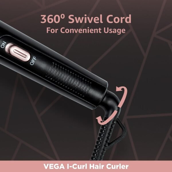 Vega Curl Hair Curler | Women With Ceramic Coated | Hair Curler | - Image 4