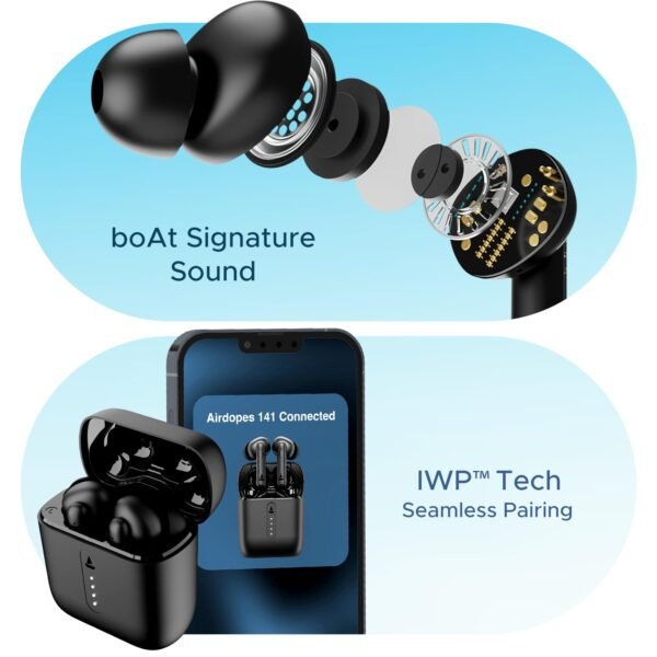 Boat Airdopes | Nice Sound | Smooth Touch Control | - Image 2