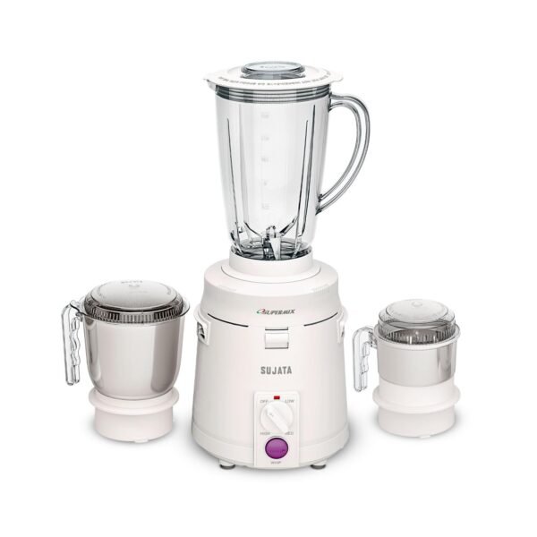 Sujata Supermix 900 W Mixer Grinder | 3 Jar White Color |