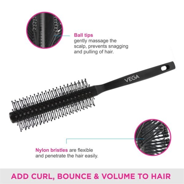 Vega Round Hair Brush | Hair comb | - Image 3