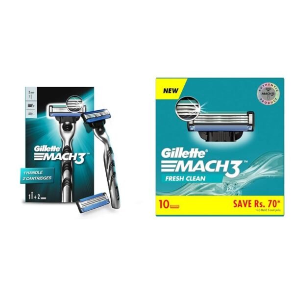 Gillette Mach3 | one handle 2 cartridges | Gillette Mach3 Razor |