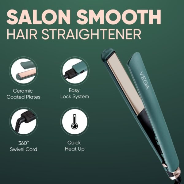 Vega Hair Straightener | Ceramic Coted Plate | Quick Heat Up | Travel Freindly | - Image 4