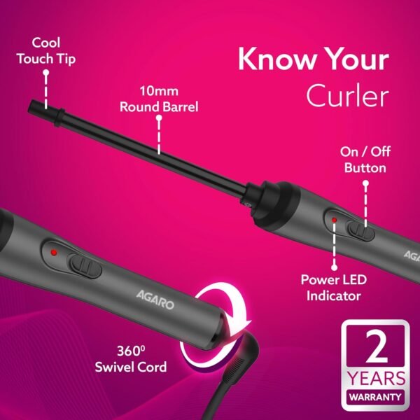 Agaro Hair Curler | Cool Touch | Fast Heating | - Image 5