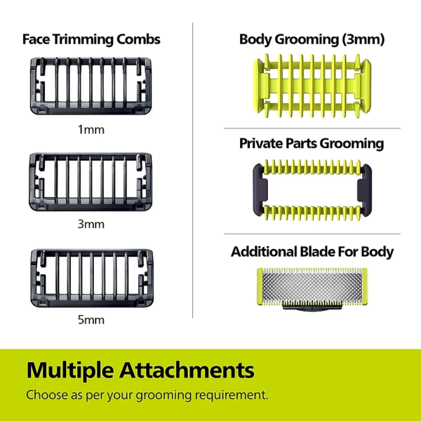 One Blade Hybrid Trimmer | Shaver | Face + Body | Best Zero Trim for face & body | - Image 2
