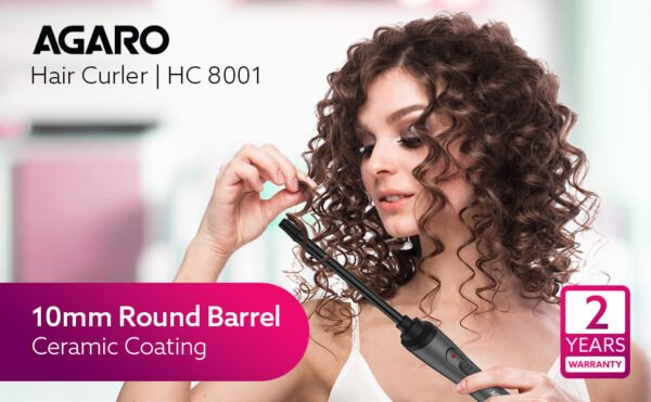 Agaro Hair Curler | Cool Touch | Fast Heating | - Image 2