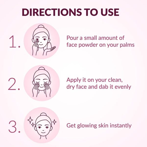 White Tone Face Powder | For Glow Skin | Women Beauty Product -70g | - Image 2