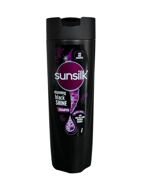 Sunsilk Black Shampoo | 180 ml with Amla Pearl Extract |